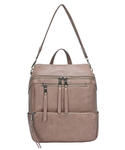 Stylish Design Convertible Backpack BGW-4390 TAUPE